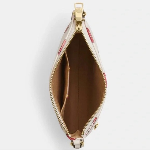 COACH MINI ROWAN FILE BAG WITH STRAWBERRY PRINT - Picture 5 of 12